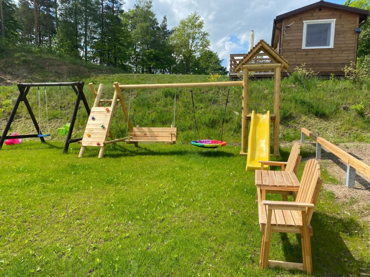 Miedzy Wodami - Domki Na Mazurach Mikołajki Exterior foto